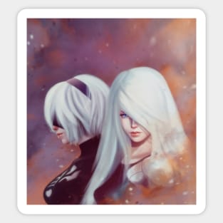 Nier Automata 2b & a2 Sticker